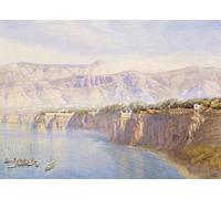 POSTERIIk Vintage Print Pop Art Landscape Artwork Near Sorrento by Brett Art Prints for Office Home Decor 60x90cm