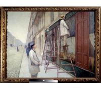 POSTERIIk Vintage Print Pop Art Landscape Artwork Painters in building in by Gustave Caillebotte Art Prints for Office Home Decor 60x90cm