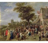 POSTERIIk Vintage Print Pop Art Landscape Artwork Peasants Merry-making by David Teniers the Younger Art Prints for Office Home Decor 60x90cm