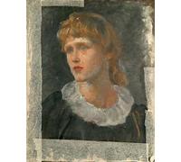 POSTERIIk Vintage Print Pop Art Landscape Artwork Portrait of an Unknown Lady by George Frederic Watts Art Prints for Office Home Decor 60x90cm