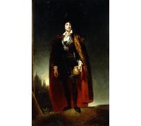 POSTERIIk Vintage Print Pop Art Landscape Artwork Portrait of Kemble As Hamlet Standing in a Landscape by Lawrence Art Prints for Office Home Decor 60x90cm