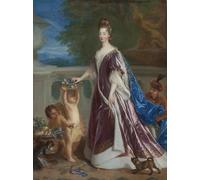 POSTERIIk Vintage Print Pop Art Landscape Artwork Portrait of Louise Bénédicte De Bourbon-condé Duchesse Du Maine by Jean François De Troy Art Prints for Office Home Decor 60x90cm