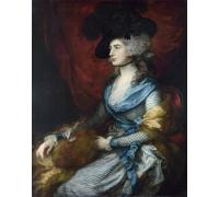 POSTERIIk Vintage Print Pop Art Landscape Artwork Portrait of Sarah Siddons Peinture De Gainsborough by Gainsborough Art Prints for Office Home Decor 60x90cm