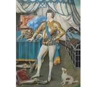 POSTERIIk Vintage Print Pop Art Landscape Artwork Portrait of Sir Anthony Mildmay Knight of Apethorpe Northants by Nicholas Hilliard Art Prints for Office Home Decor 60x90cm