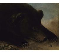 POSTERIIk Vintage Print Pop Art Landscape Artwork Portraits of a Grizzly Animal and Mouse Life Size by George Catlin Art Prints for Office Home Decor 60x90cm
