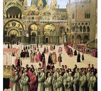 POSTERIIk Vintage Print Pop Art Landscape Artwork Procession in St Marks Square by Gentile Bellini Art Prints for Office Home Decor 60x90cm