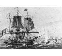 POSTERIIk Vintage Print Pop Art Landscape Artwork Replenishing the Ship's Larder with Codfish off the Newfoundland by Pavel Petrovich Svinin Art Prints for Office Home Decor 60x90cm