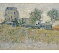 POSTERIIk Vintage Print Pop Art Landscape Artwork Restaurant De La Sirene Asnieres by Vincent Van Gogh Art Prints for Office Home Decor 60x90cm