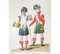 POSTERIIk Vintage Print Pop Art Landscape Artwork Scottish Soldiers by Antoine Charles Horace Vernet Art Prints for Office Home Decor 60x90cm