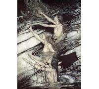 POSTERIIk Vintage Print Pop Art Landscape Artwork Siegfried Siegfried Our Warning Is True Flee Oh Flee by Arthur Rackham Art Prints for Office Home Decor 60x90cm