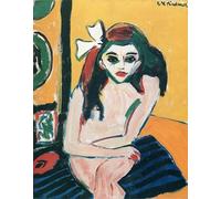 POSTERIIk Vintage Print Pop Art Landscape Artwork Station in the Setting Sun by Ernst Ludwig Kirchner Art Prints for Office Home Decor 60x90cm
