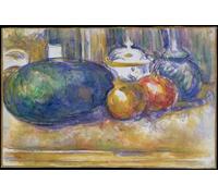 POSTERIIk Vintage Print Pop Art Landscape Artwork Still-life with a Watermelon and Pomegranates by Paul Cézanne Art Prints for Office Home Decor 60x90cm