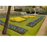 POSTERIIk Vintage Print Pop Art Landscape Artwork Terrace in the Garden near Lake Wannsee towards Northwest by Max Liebermann Art Prints for Office Home Decor 60x90cm