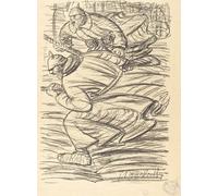 POSTERIIk Vintage Print Pop Art Landscape Artwork the Assault by Ernst Barlach Art Prints for Office Home Decor 60x90cm