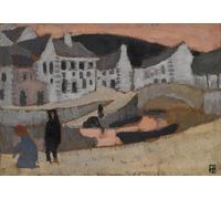 POSTERIIk Vintage Print Pop Art Landscape Artwork the Canal Brittany Landscape by Roger De La Fresnaye Art Prints for Office Home Decor 60x90cm