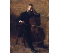 POSTERIIk Vintage Print Pop Art Landscape Artwork The Cello Player Eakins Art Prints for Office Home Decor 60x90cm