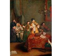 POSTERIIk Vintage Print Pop Art Landscape Artwork the Concert a Trio of Violinists by Pietro Longhi Art Prints for Office Home Decor 60x90cm