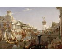 POSTERIIk Vintage Print Pop Art Landscape Artwork the Course of Empire the Consummation of the Empire by Thomas Cole Art Prints for Office Home Decor 60x90cm