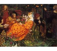 POSTERIIk Vintage Print Pop Art Landscape Artwork the Deceitfulness of Riches by Eleanor Fortescue-brickdale Art Prints for Office Home Decor 60x90cm