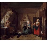 POSTERIIk Vintage Print Pop Art Landscape Artwork the Distressed Poet by William Hogarth Art Prints for Office Home Decor 60x90cm