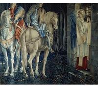 POSTERIIk Vintage Print Pop Art Landscape Artwork the Failure of Sir Gawain and Sir Ewain to Achieve the Holy Grail by Edward Burne Jones Art Prints for Office Home Decor 60x90cm