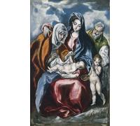 POSTERIIk Vintage Print Pop Art Landscape Artwork the Holy Family with Saint Anne and the Infant John the Baptist by El Greco Art Prints for Office Home Decor 60x90cm