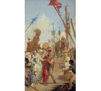 POSTERIIk Vintage Print Pop Art Landscape Artwork the Meeting of and Cleopatra by Battista Tiepolo Art Prints for Office Home Decor 60x90cm