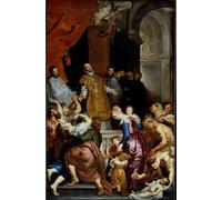 POSTERIIk Vintage Print Pop Art Landscape Artwork the Miracles of Saint Ignatius of Loyola Painting by Peter Paul Rubens Art Prints for Office Home Decor 60x90cm