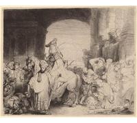 POSTERIIk Vintage Print Pop Art Landscape Artwork The of mordecai by Rembrandt van Rijn Art Prints for Office Home Decor 60x90cm
