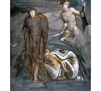 POSTERIIk Vintage Print Pop Art Landscape Artwork the Perseus Series the Finding of by Edward Burne-jones Art Prints for Office Home Decor 60x90cm
