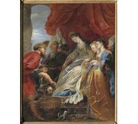 POSTERIIk Vintage Print Pop Art Landscape Artwork the Queen of the Scythian Thomyris Plunges the Head of Cyrus the Great in a Vase by Peter Paul Rubens Art Prints for Office Home Decor 60x90cm