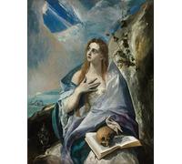 POSTERIIk Vintage Print Pop Art Landscape Artwork the Repentant Mary Magdalene by El Greco Art Prints for Office Home Decor 60x90cm