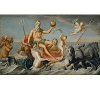 POSTERIIk Vintage Print Pop Art Landscape Artwork the Return of Neptune by Singleton Copley Art Prints for Office Home Decor 60x90cm