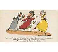 POSTERIIk Vintage Print Pop Art Landscape Artwork There Was a Young Lady Russia Who Screamed So That No One Could Hush Her by Edward Leaars Art Prints for Office Home Decor 60x90cm