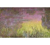 POSTERIIk Vintage Print Pop Art Landscape Artwork Waterlilies At Sunset by Claude Monet Art Prints for Office Home Decor 60x90cm