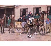 POSTERIIk Vintage Print Pop Art Landscape Artwork Wo O Cried Mr Pickwick by Cecil Charles Windsor Aldin Art Prints for Office Home Decor 60x90cm