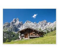 Posterlounge Alpine Hut in the Austrian Alps Poster by Gerhard Wild 60 x 40 cm Wall art Wall decor