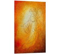 Posterlounge Angel of healing Acrylic print by Marita Zacharias 14 x 21 cm Orange Wall art Wall decor