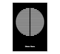 Posterlounge Dieter Rams Poster by THE USUAL DESIGNERS 13 x 18 cm Black Wall art Wall decor