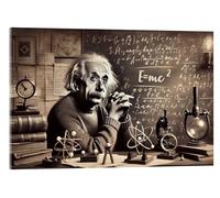 Posterlounge E=mc²: Albert Einstein's theory of relativity Acrylic print by Michael artefacti 21 x 14 cm Beige Wall art Wall decor