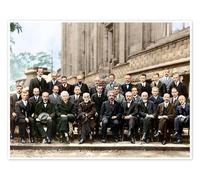 Posterlounge Fifth Solvay Conference, 1927 (colored) Poster