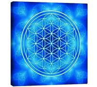 Posterlounge Flower of life - archangel Michael Canvas print