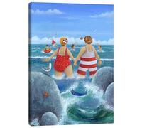 Posterlounge I like to be at the coast Canvas print by Peter Adderley 30 x 40 cm Blue Wall art Wall decor