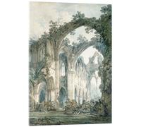 Posterlounge Interior of Tintern Abbey in Monmouthshire Acrylic print | 13 x 18 cm by Joseph Mallord William Turner Wall art Wall decor