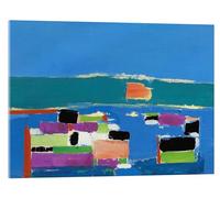 Posterlounge La Ciotat Acrylic print by Nicolas de Staël 70 x 50 cm Blue Wall art Wall decor