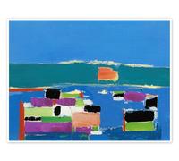Posterlounge La Ciotat Poster by Nicolas de Staël 130 x 100 cm Blue Wall art Wall decor