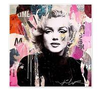 Posterlounge Marilyn Monroe II Poster by Michiel Folkers 100 x 100 cm Wall art Wall decor
