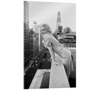 Posterlounge Marilyn Monroe in New York Acrylic print by Celebrity Collection 70 x 100 cm Black and white Wall art Wall decor