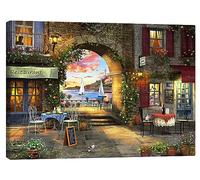 Posterlounge Mediterranean Evening Canvas print by Dominic Davison 80 x 60 cm Wall art Wall decor