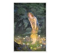 Posterlounge Midsummer Eve Poster by Edward Robert Hughes 90 x 130 cm Wall art Wall decor